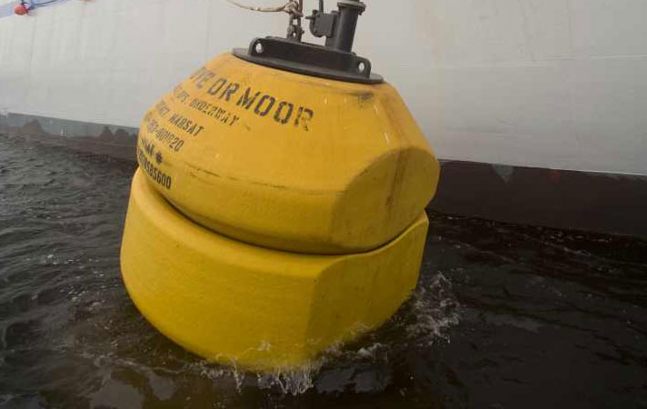 Buoy Deployment - Image by courtesy of Tyco Telecommunications