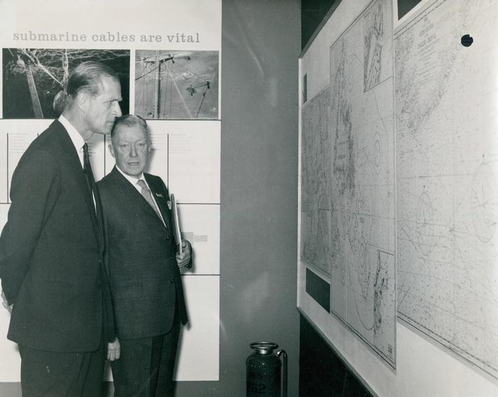 1969 - ICPC Exhibition Stand - Visit by HRH Duke of Edinburgh 