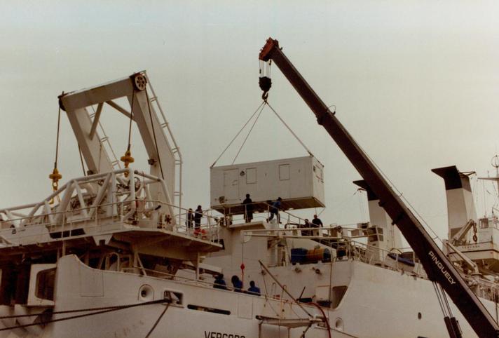 1983 - Sea Plough on France Telecom Cable Ship CS Vercors