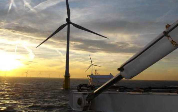 Wind Turbine Erection - Image by courtesy of Global Marine Systems Ltd